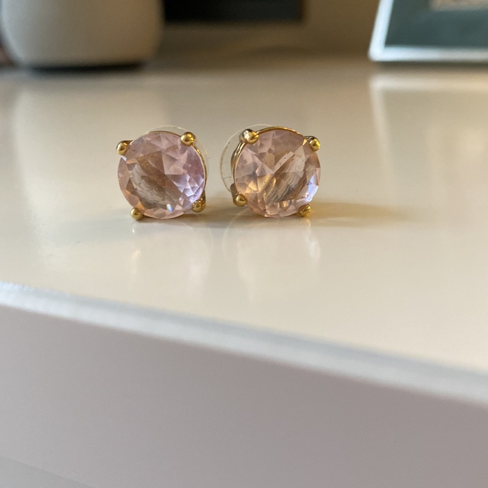 Kate Spade pale pink stud earrings